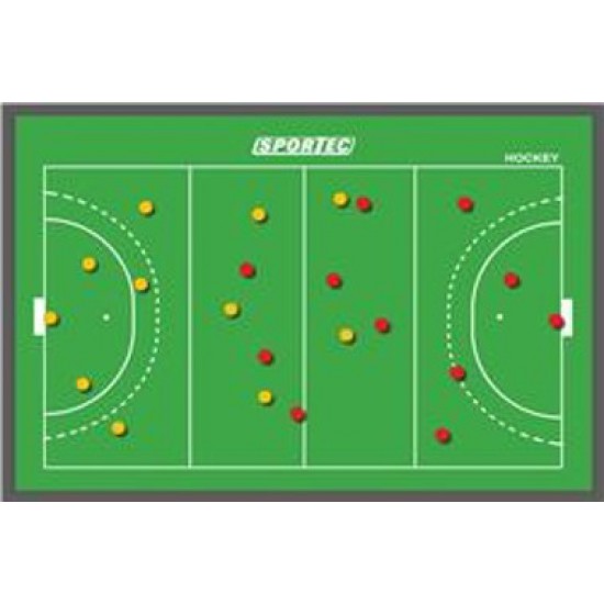 Magnetisch Coachbord Hockey 90x60cm