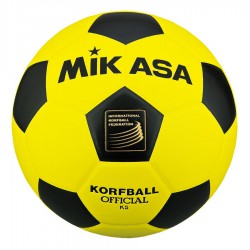 Wedstrijdbal Mikasa Korfbal K5 Geel/Zwart Maat 5