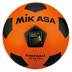 Wedstrijdbal Mikasa Korfbal K5 Oranje/Zwart Maat 5