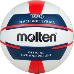 Molten beach volleybal V5B1500 Maat 5 - Rood/Wit/Blauw